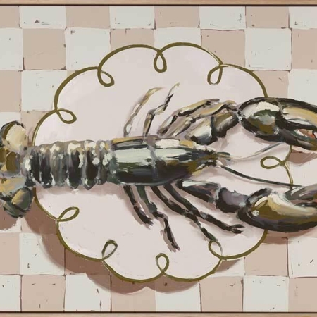 Alfresco Dinner Neutral Canvas Art Print