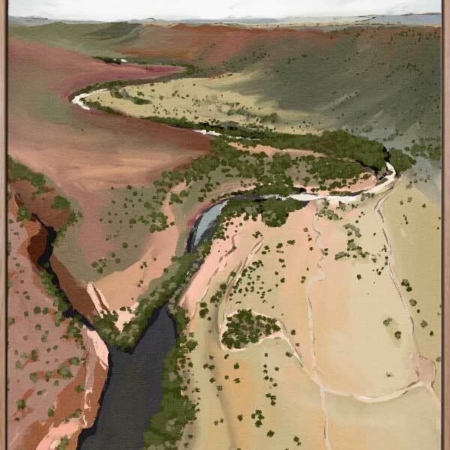 Where The River Runs Canvas Art Print