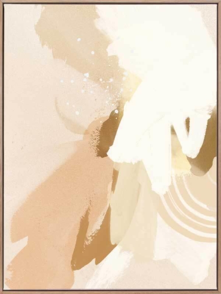 Neutral Flows I Canvas Art Print