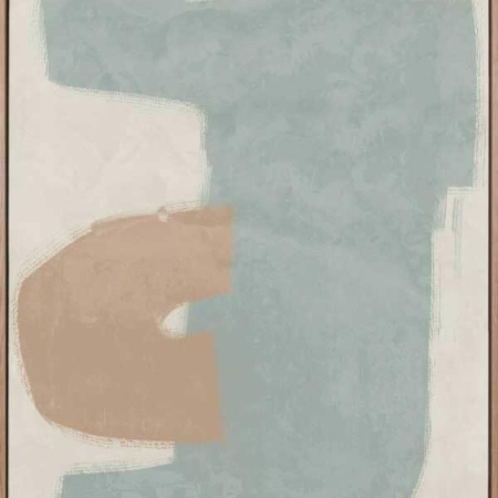 Composed Light Teal Canvas Art Print