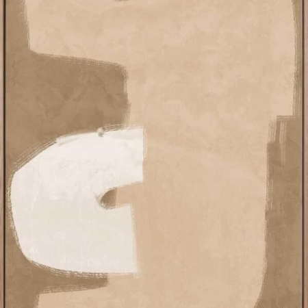 Composed Beige Canvas Art Print