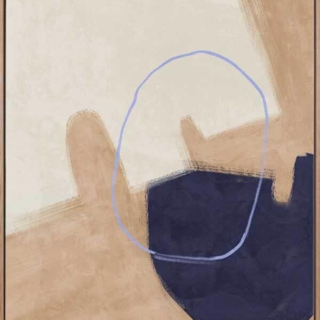 Nonchalant Navy Canvas Art Print