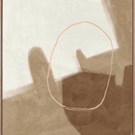 Nonchalant Brown Canvas Art Print