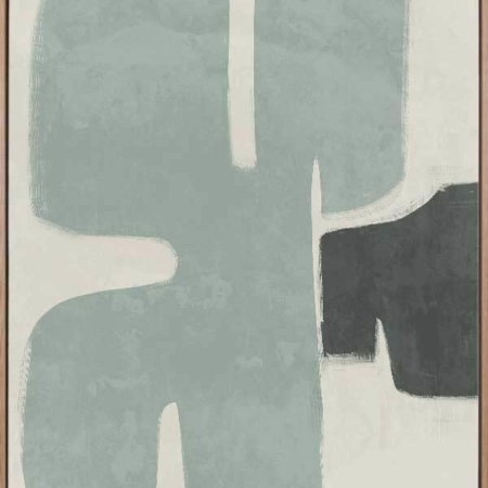 Poised Light Teal Canvas Art Print