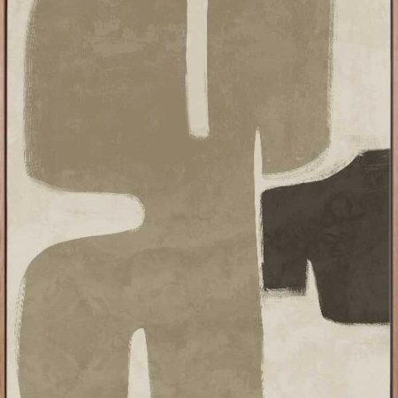 Poised Khaki Green Canvas Art Print