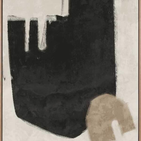 Blas Black Canvas Art Print