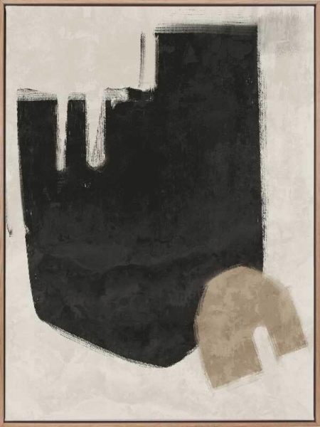 Blas Black Canvas Art Print