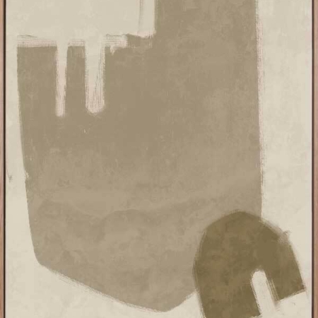 Blas Light Brown Canvas Art Print