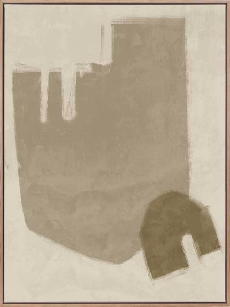 Blas Light Brown Canvas Art Print