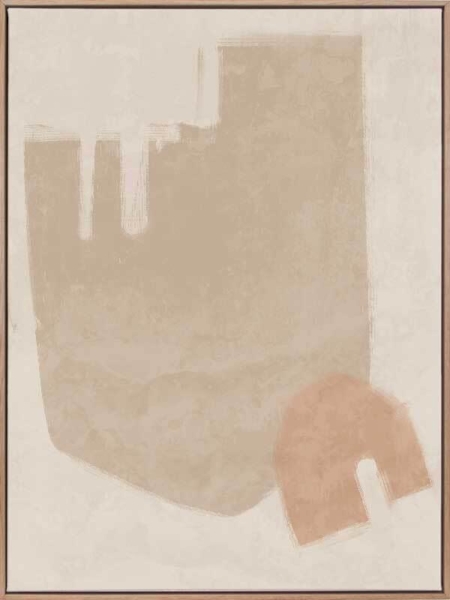 Blas Neutral Canvas Art Print