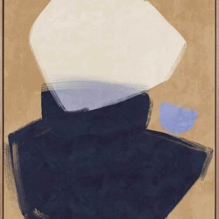 Balanced Navy Canvas Art Print