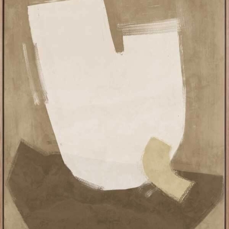 Laid-Back Brown Canvas Art Print