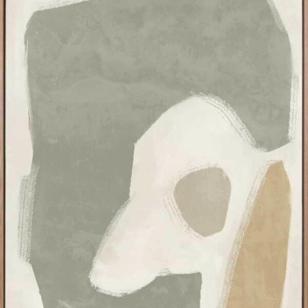 Easy Does It Sage Green Canvas Art Print