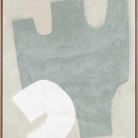 Amity Light Teal Canvas Art Print