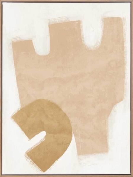 Amity Neutral Canvas Art Print