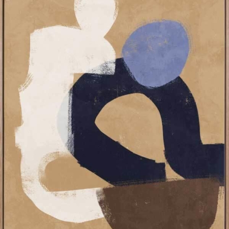 At Ease Blue Canvas Art Print