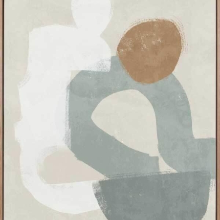 At Ease Light Teal  Canvas Art Print