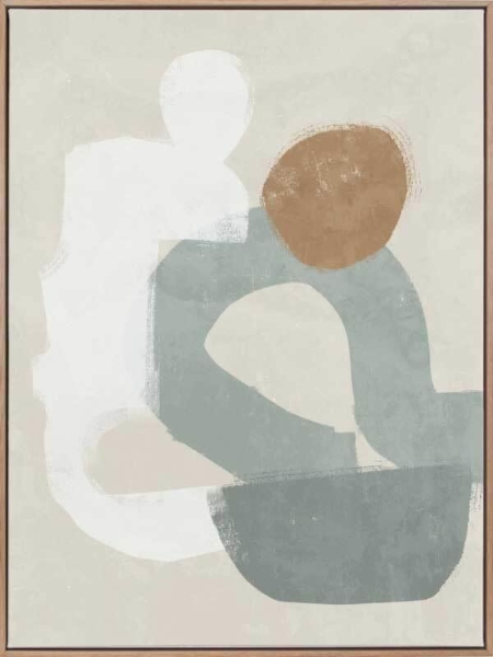 At Ease Light Teal Canvas Art Print