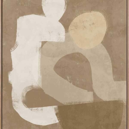 At Ease Brown Canvas Art Print