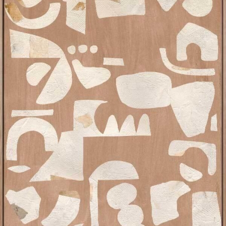 Embracing Asymmetry Neutral II Canvas Art Print