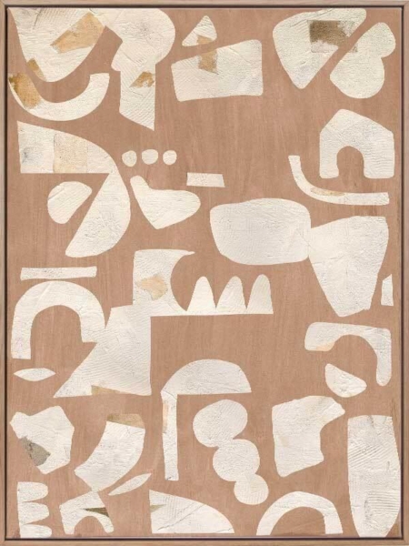 Embracing Asymmetry Neutral II Canvas Art Print