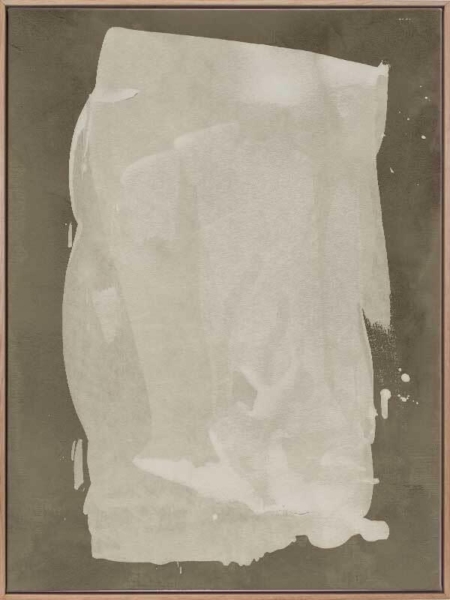 The Poetry of the Imperfect Khaki Green I Canvas Art Print