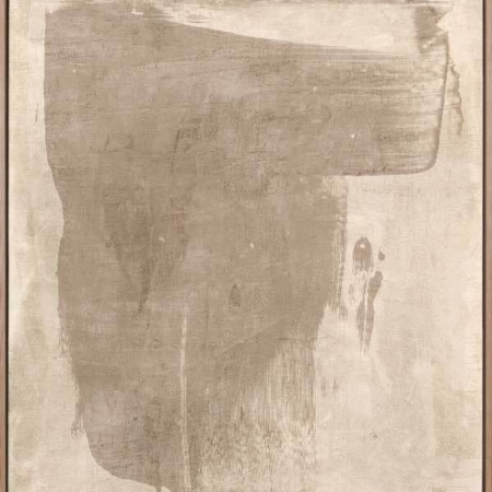 The Calm of Simplicity Beige Canvas Art Print