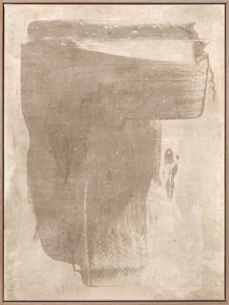 The Calm of Simplicity Beige Canvas Art Print