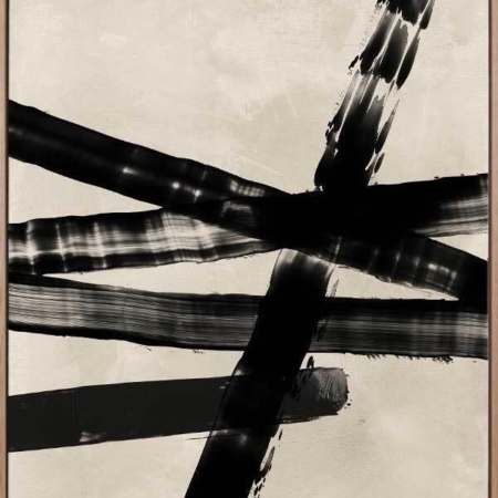 Rustic Charm Black I Canvas Art Print