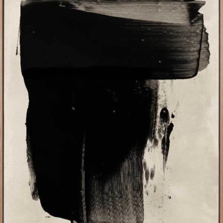 The Calm of Simplicity Black Canvas Art Print