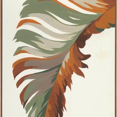 Retro Big Leaf I Canvas Art Print