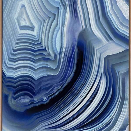 Agate Indigo I Canvas Art Print