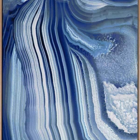 Agate Indigo II Canvas Art Print