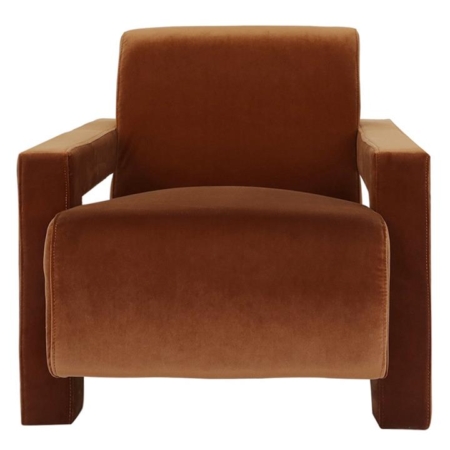 Blaise Armchair - Velvet Burnt Caramel