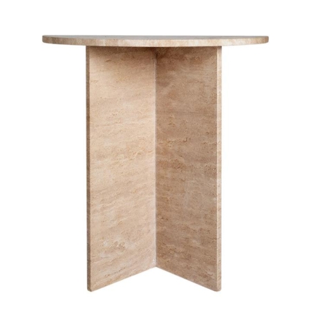 Atticus Side Table - Travertine