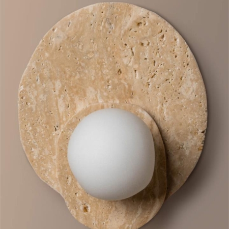 Ner Yellow Travertine Wall Sconce