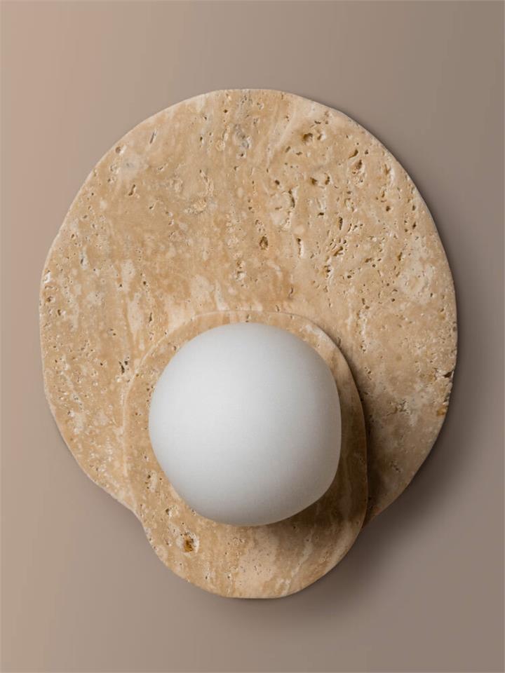 Ner Yellow Travertine Wall Sconce