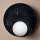 Lux Black & White Root Marble Wall Sconce