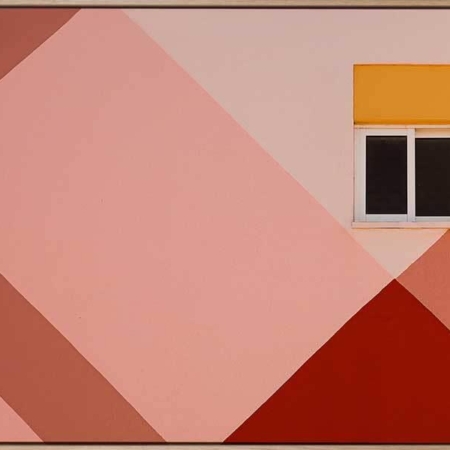 Peachy Views Canvas Art Print