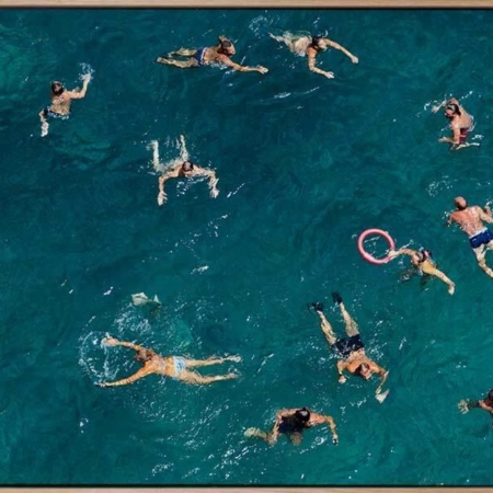 Summertime Floating Canvas Art Print