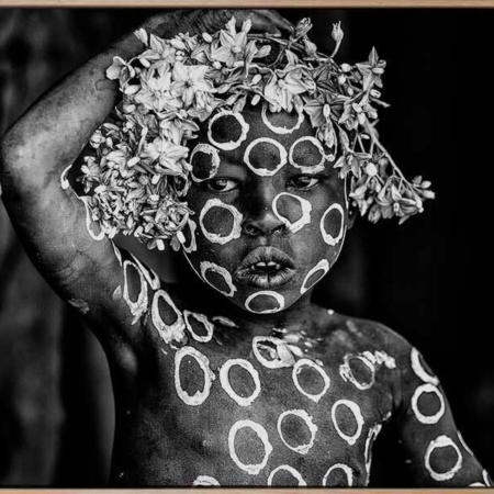 Tribal Flowers II Canvas Art Print