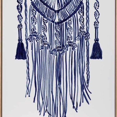 Wanderer Indigo Canvas Art Print