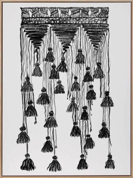 Free Spirit Charcoal Canvas Art Print