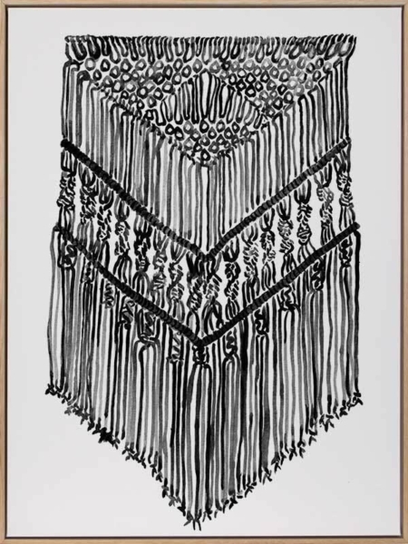 Gypsy Charcoal Canvas Art Print