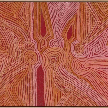 Mina Mina Jukurrpa III Canvas Art Print