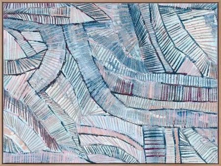 Dhala-bu-nya Bula Blue Canvas Art Print