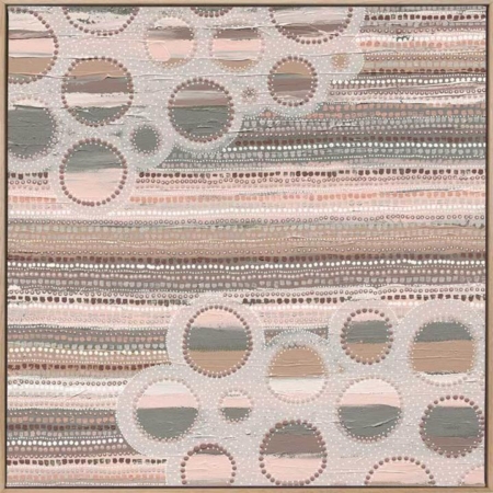 Wiradyuri Yiramiilan Grey Canvas Art Print