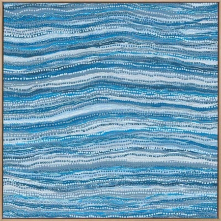 Dhaagun Blue Canvas Art Print