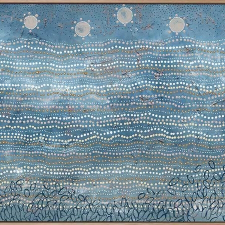 Wubunginya Blue Canvas Art Print