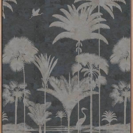 Shadow Palms Ocean I Canvas Art Print